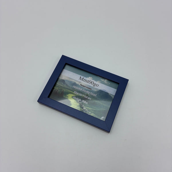 Mmt00go Picture frames Classic Wood Picture Frame for Tabletop or Wall Mount (Navy Blue)