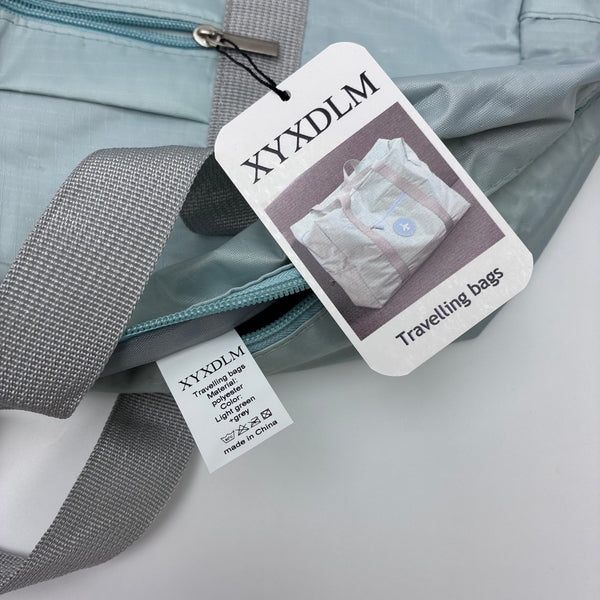 XYXDLM Travelling bags Lightweight Foldable Travelling bags for Men Women(Light Green Grey)