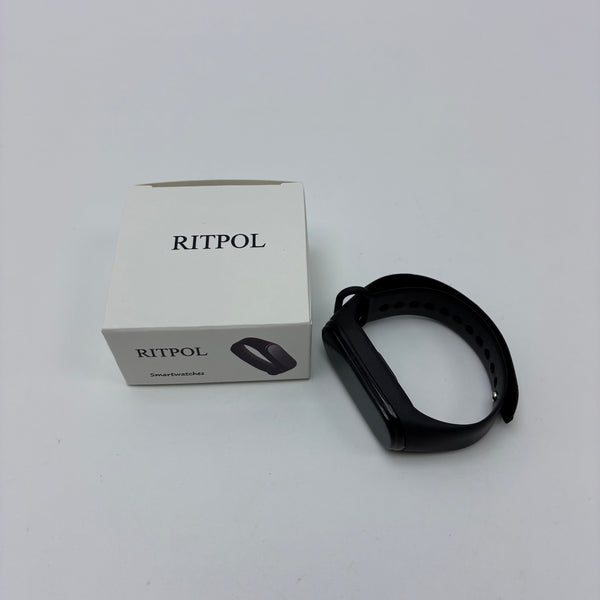 RITPOL Smartwatches Heart Rate Monitor, Sleep Monitor, Step Counter, Calorie Counter for Men Women Kids (Black)