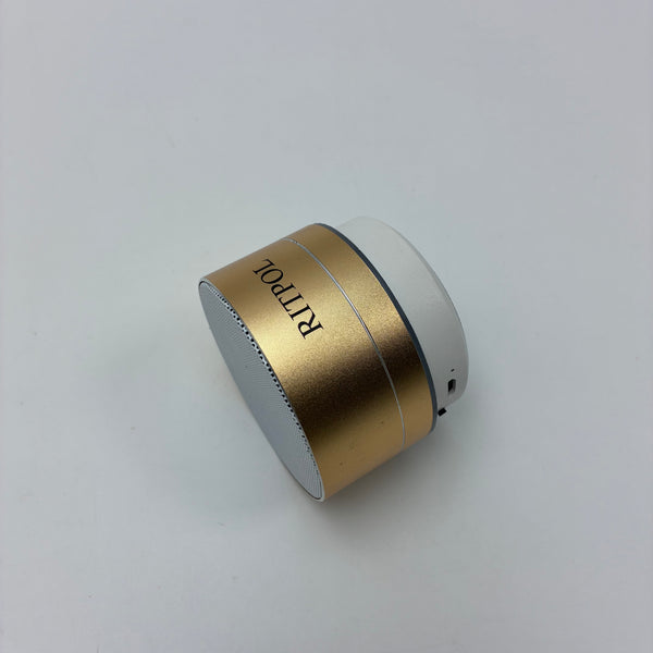 RITPOL Wireless speakers Portable Wireless Bluetooth Speaker – Mini Metal Cylindrical Speakers