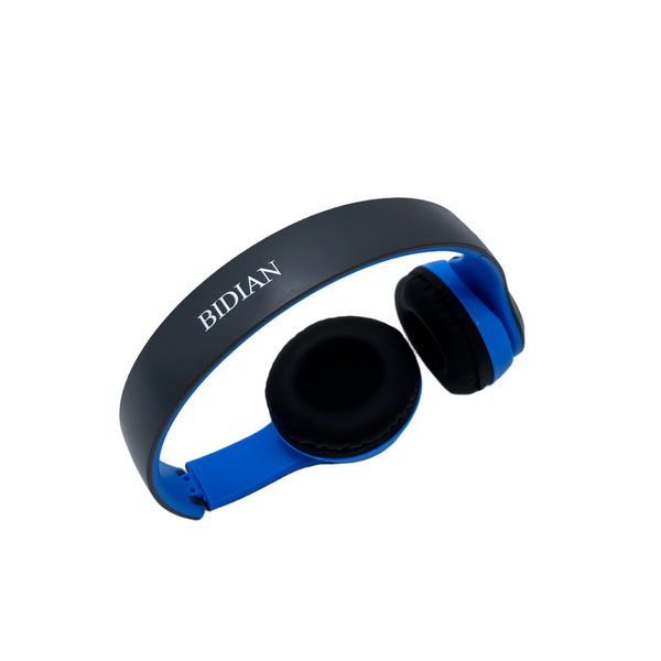 BIDIAN headphones Portable over-ear headphones, foldable wireless stereo music headphones
