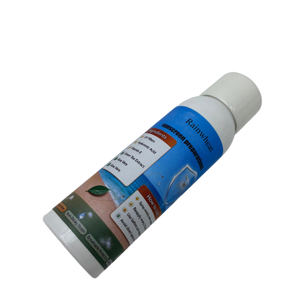 Rainwheat sunscreen preparations Refreshing Sunscreen Spray, All-over Outdoor Protection Spray