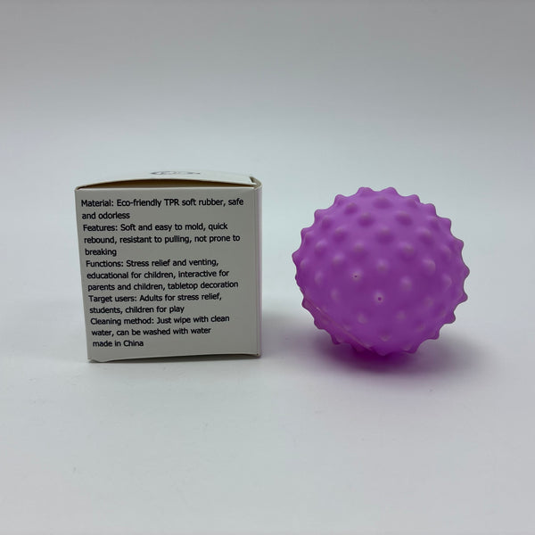Dumpling Glowing Squeezable squeaking toys Squeaky Spiky Ball, TPR Stress Relief Toy for Kids and Adults