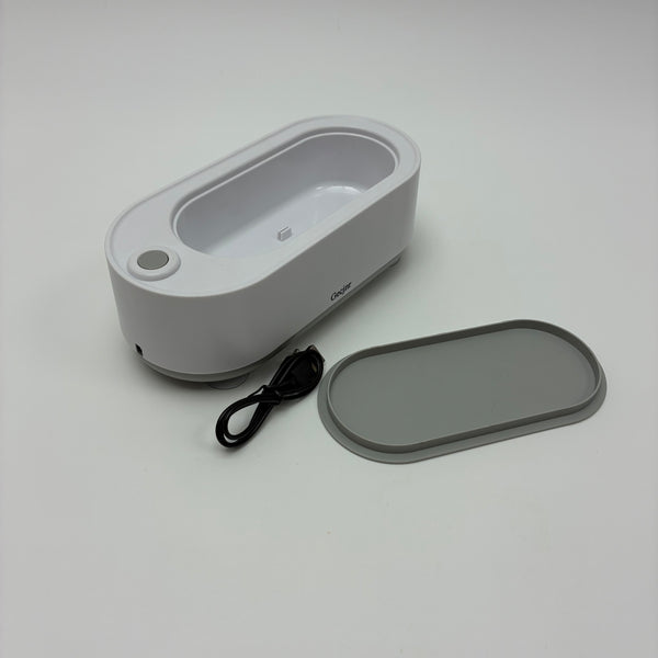 Gecjnr Electrical ultrasonic cleaning units for glasses、Jewelry 38000Hz for Home & Professional Use, Grey/White