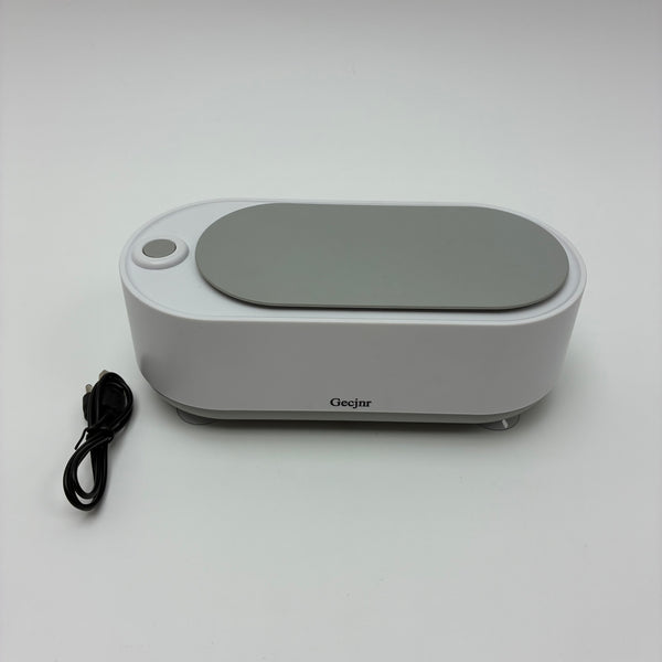 Gecjnr Electrical ultrasonic cleaning units for glasses、Jewelry 38000Hz for Home & Professional Use, Grey/White