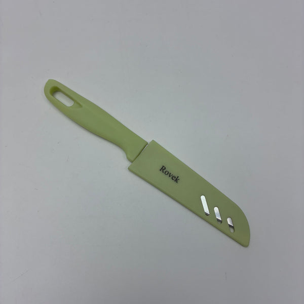 Rovek Fruit knives Small Fruit and Vegetable Knife with Protective Cover, Stainless Steel Blade