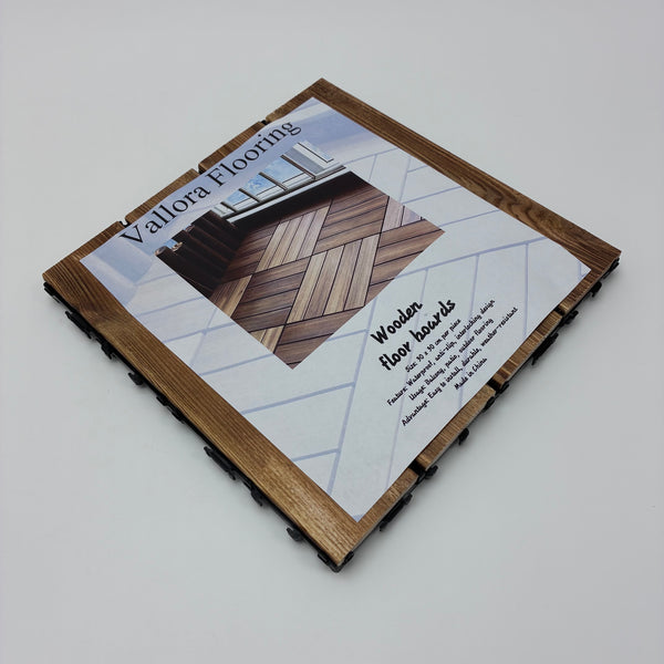 Vallora Flooring Wooden floor boards Interlocking Wooden Floor Boards – 30x30cm, for Outdoor, Balcony, and Indoor Use