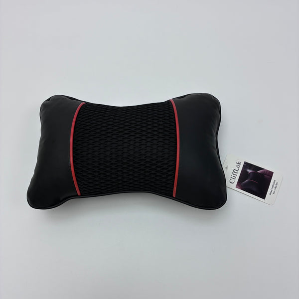 CliffLok Head restraints for vehicles Car Seat Headrest Pillow with Mesh Ventilation, Black