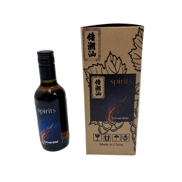 佬潮汕 spirits Small bottle red wine, 187ml, portable single-bottle gift box