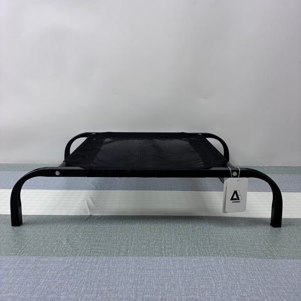 AN&BO Portable beds for pets Portable Elevated Metal Mesh Pet Bed, Indoor Outdoor Use