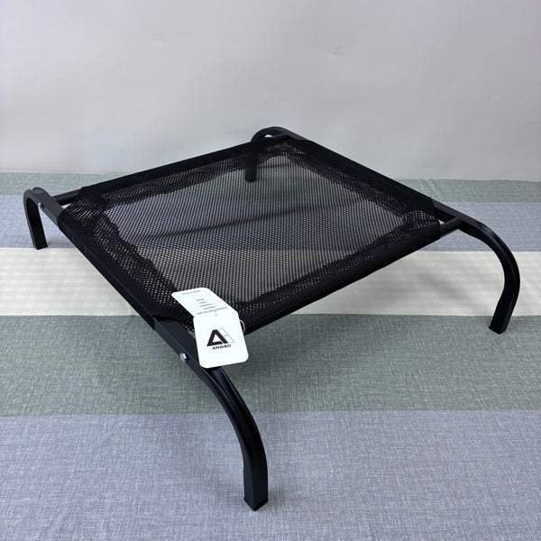 AN&BO Portable beds for pets Portable Elevated Metal Mesh Pet Bed, Indoor Outdoor Use