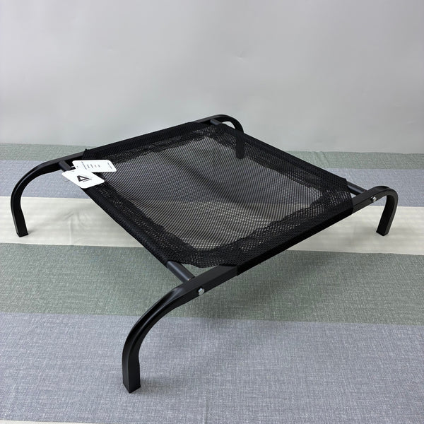 AN&BO Portable beds for pets Portable Elevated Metal Mesh Pet Bed, Indoor Outdoor Use