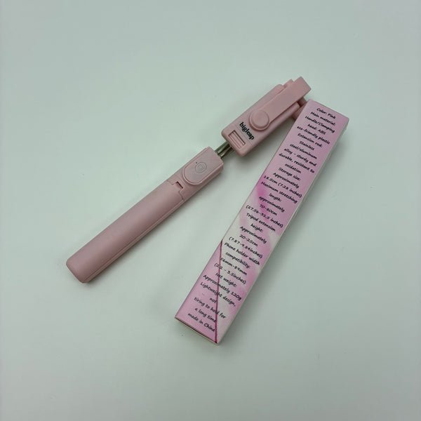 bigleap Selfie sticks Extendable Selfie Stick - 18.5cm Long, Pink, Lightweight, Portable