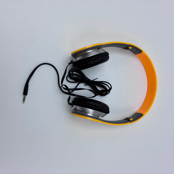 Tilemu Headphones Wired Foldable Stereo Sound for Smartphones, Laptops, and Kids (Orange)