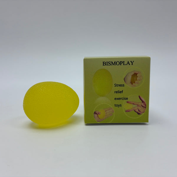 BISMOPLAY Stress relief exercise toys Sensory Fidget Egg with Textured Surface for Anxiety Relief, Hand Strengthening Grip Ball for Adults and Kids