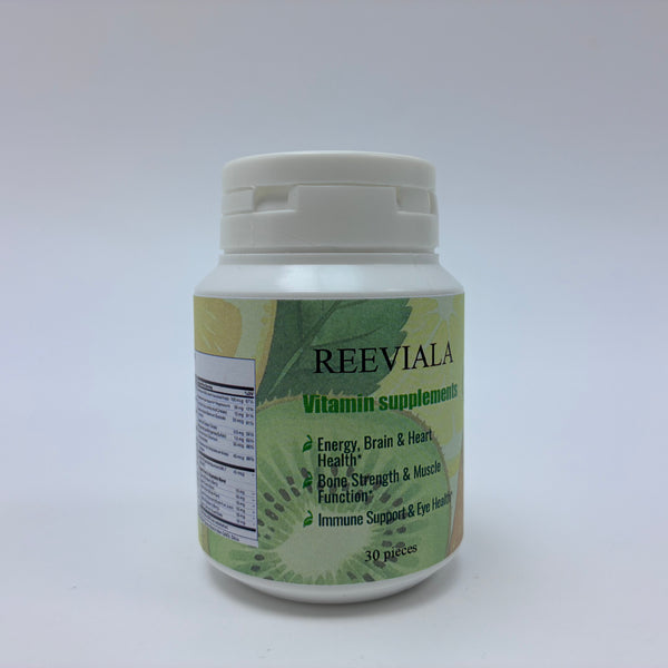 REEVIALA Vitamin supplements Multivitamin Supplement – 30 Count | Comprehensive Daily Vitamins for Men & Women | Natural Formula