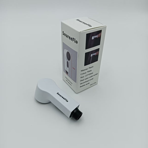 SoureeFlo lumbing fixtures, sink sprayers Dual Mode Sink Sprayer, White Plastic, 125x20mm