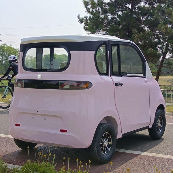 OLOEY Electric cars Mini Electric Car, Compact 4-Wheel Vehicle, Adult Ride-On