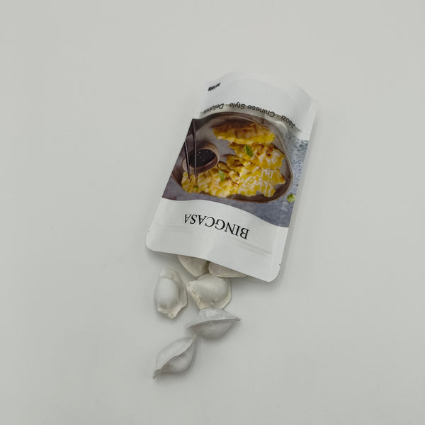 BINGCASA Jiaozi Chinese Style Dumplings, Traditional Frozen Jiaozi, 500g