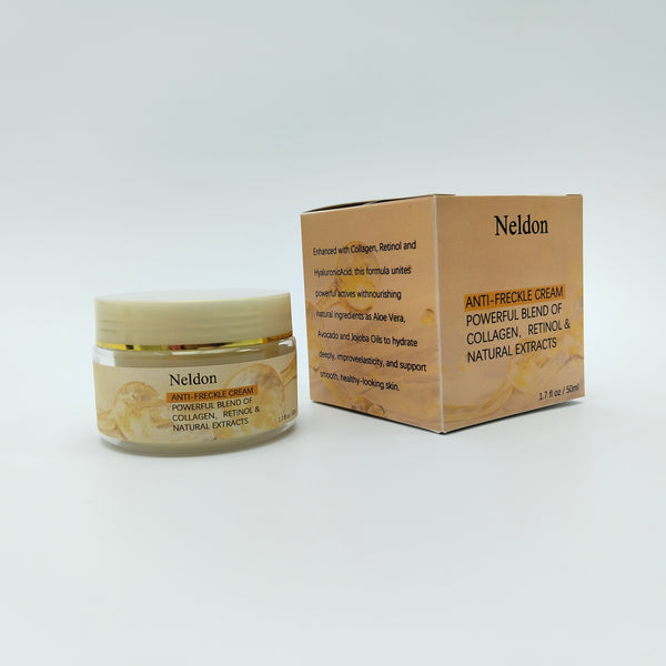 Neldon Anti-freckle creams Anti-Freckle Cream with Collagen, Retinol and Hyaluronic Acid, Natural Extracts, 1.7 fl oz